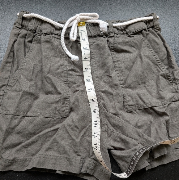 Alexander Jordan Short Green Pull On Drawstring Belt Mid Rise Coastal Medium - Picture 4 of 9